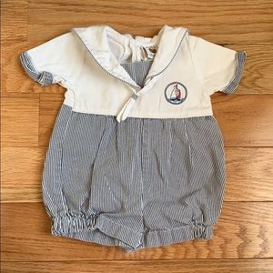 Vintage Nautical Romper